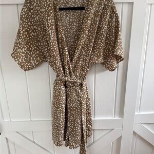 Light Brown Polka Dot Romper
